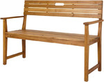 Garden Bench with Backrest Denia 128.5x57x89.7cm, acacia