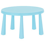 MAMMUT Children's table, indoor/outdoor/light blue, 85 cm