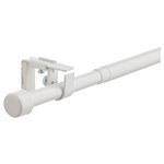 BEKRÄFTA Curtain rod set, white, 120-210 cm 19 mm