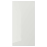 RINGHULT Door, high-gloss light grey, 40x80 cm