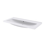 GoodHome Nira Single Bowl Countertop Basin 100cm