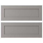 ENHET Drawer front, grey frame, 80x30 cm, 2 pack