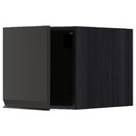 METOD Top cabinet, black/Upplöv matt anthracite, 40x40 cm