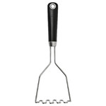 IKEA 365+ HJÄLTE Potato masher, stainless steel, black