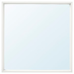 NISSEDAL Mirror, white, 65x65 cm