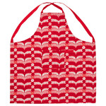 VINTERFINT Apron, red, 85x89 cm