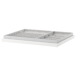 KOMPLEMENT Pull-out tray with insert, white, 75x58 cm