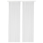 LILL Net curtains, 1 pair, white, 280x300 cm