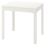 EKEDALEN Extendable table, white, 80/120x70 cm