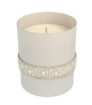 Crystal Glass Scented Candle Pearl Grey