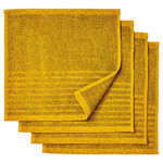 VÅGSJÖN Washcloth, golden-yellow, 30x30 cm