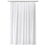 BJÄRSEN Shower curtain, white, 180x200 cm