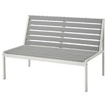 JOLPEN 2-seat sofa, outdoor, white/grey, 100x59x67 cm