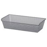 KOMPLEMENT Mesh basket, dark grey, 75x35 cm