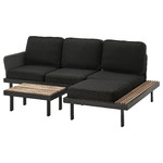 REVSKÄR 3-seat conversation set, outdoor anthracite/Järpön/Duvholmen anthracite