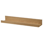 MOSSLANDA Picture ledge, oak effect, 55 cm