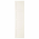 BERGSBO Door with hinges, white, 50x195 cm