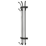 GULDHÖNA Vertical clothes hanger, black, 14x9x64 cm