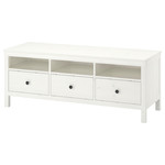 HEMNES TV bench, white stain, 148x47x57 cm