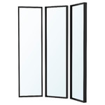 NISSEDAL Mirror combination, black, 130x150 cm