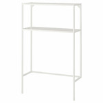 ENHET Frame w shelves for washing machine, white, 80x30x129 cm