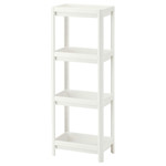 VESKEN Shelf unit, white, 36x23x100 cm