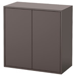 EKET Cabinet with 2 doors and shelf, dark grey, 70x35x70 cm