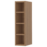 VADHOLMA Open storage, brown, stained ash, 20x37x80 cm