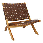 Chair Perugia, leather, brown