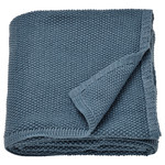 HUMLEMOTT Throw, blue-grey, 130x170 cm