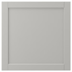 LERHYTTAN Door, light grey, 60x60 cm