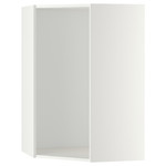 METOD Corner wall cabinet frame, white, 68x68x100 cm