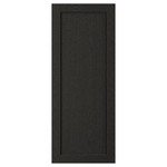 LERHYTTAN Door, black stained, 40x100 cm