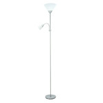 Floor Lamp E27 E14, silver