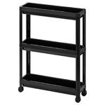 VESKEN Trolley, black, 54x18x71 cm