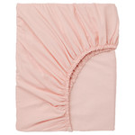 DVALA Fitted sheet, light pink, 160x200 cm