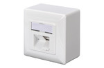 DIGITUS Professional CAT 5e 2x RJ45, 8P8C, LSA Class D, wall outlet, shielded, surface mount