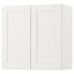 SMÅSTAD Wall cabinet, white with frame, with 1 shelf, 60x30x60 cm