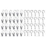 RIKTIG Curtain hook with clip, 24 pack