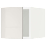 METOD Top cabinet, white/Ringhult light grey, 40x40 cm