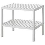 MUSKAN Bench, white, 58x38 cm