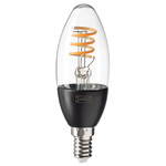 TRÅDFRI LED bulb E14 250 lumen, wireless dimmable warm white, chandelier clear