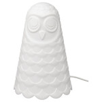 SOLBO Table lamp, white, owl