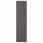 MERÅKER Door with hinges, dark grey, 50x195 cm