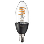 TRÅDFRI LED bulb E14 250 lumen, wireless dimmable warm white, chandelier clear