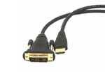 Gembird HDMI-DVI Male-Male Cable, gold-plated connectors, 1.8m