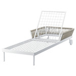 SEGERÖN Sun lounger, white/beige