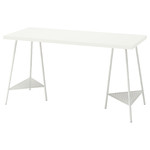 LAGKAPTEN / TILLSLAG Desk, white, 140x60 cm