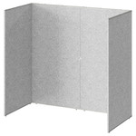 SIDORNA Room divider, grey, 164x80x150 cm