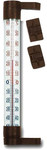 Terdens Thermometer for Window 24 cm, brown